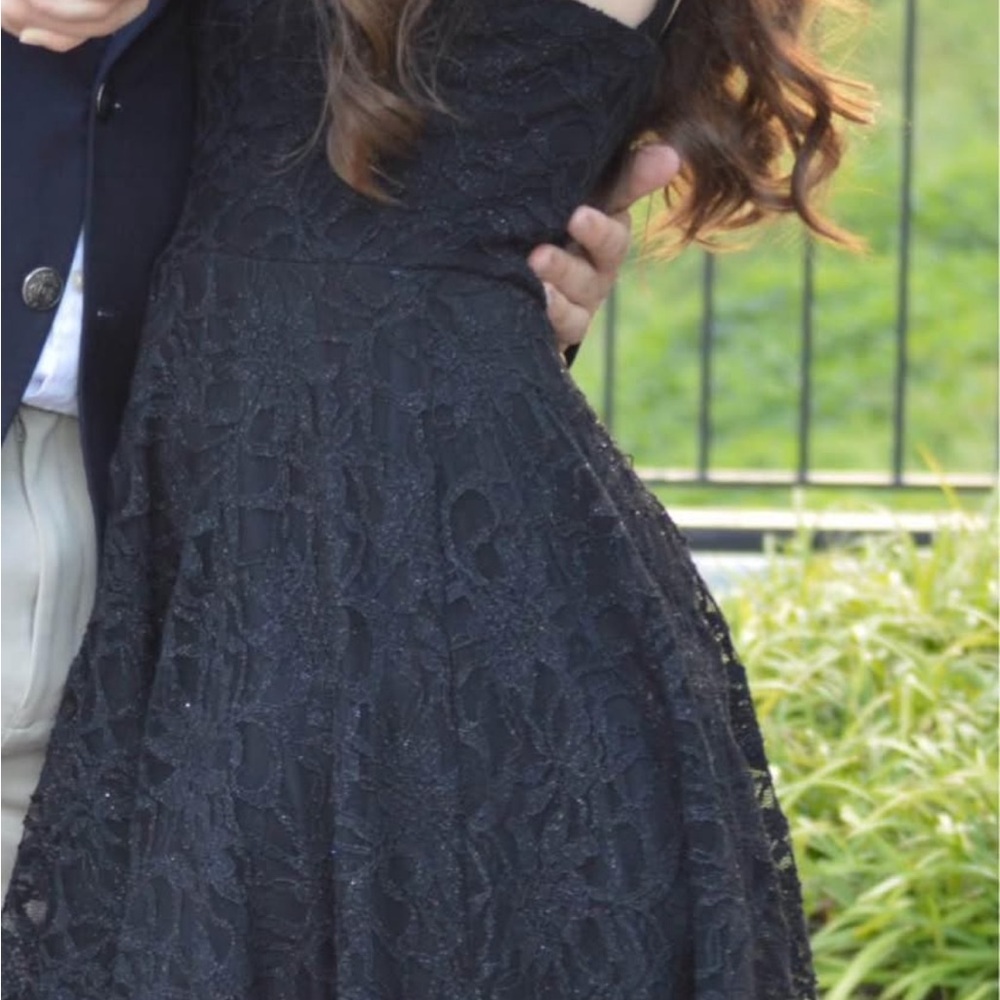 Elegant Black Lace Dress